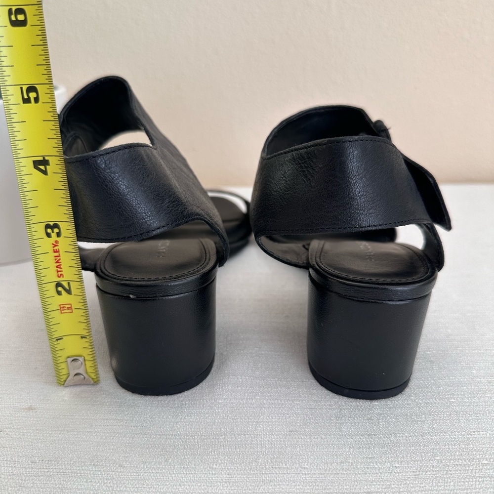 Franco Sarto Fabiola Black Snake Leather Heeled Sandals Women’s 6M - Picture 11 of 14